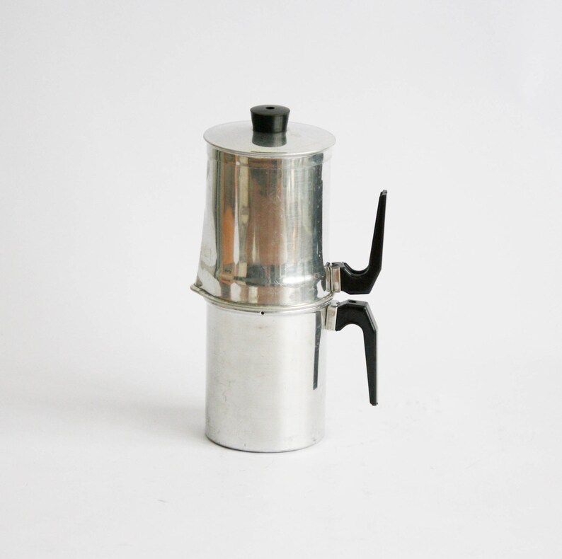 La cafetera napolitana de aluminio Vintage / cafetera hecho | Etsy España