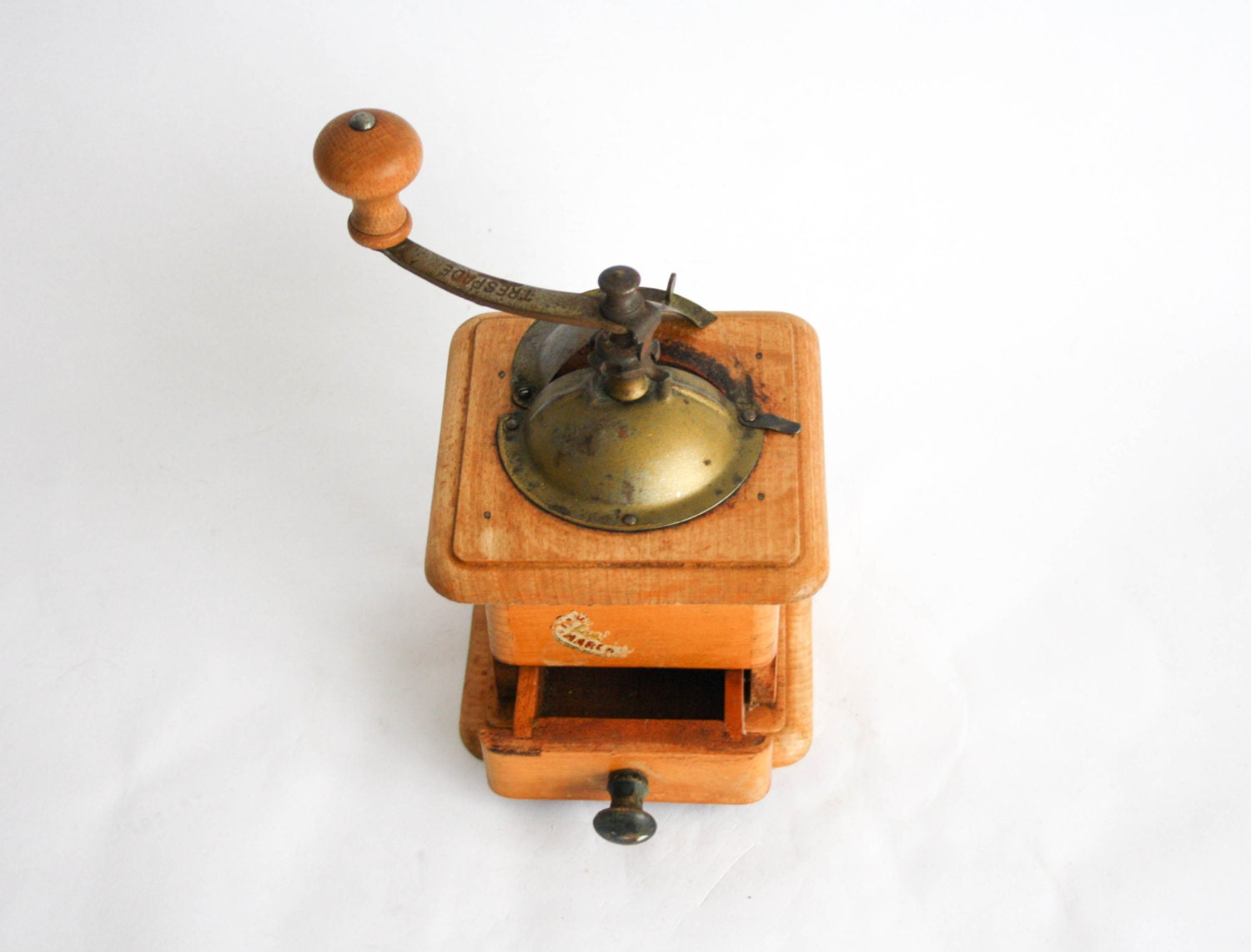 Vintage Italian Tre Spade Handcrank Coffee Bean Grinder Etsy