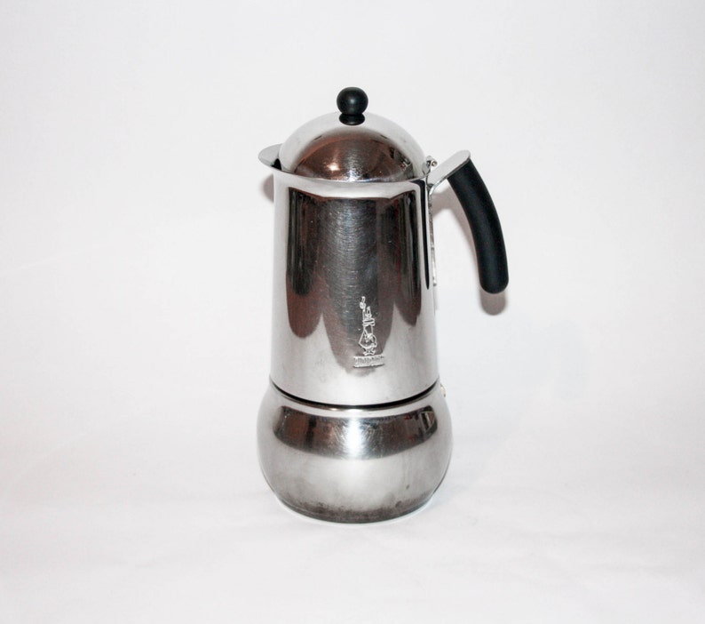 Vintage Bialetti Stainless Steel Coffee Maker Made in Italy Etsy