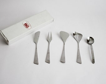 Jahrgang Carlo Giannini Servieren Besteck - Edelstahl - Hergestellt in Italien - Original-Box