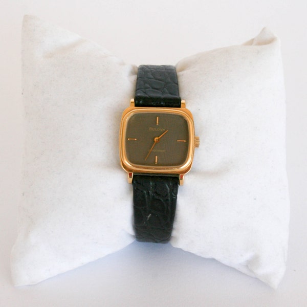 Bulova Longchamp Vintage Ladies Brass Watch - Quatz - Swiss Made - New with label