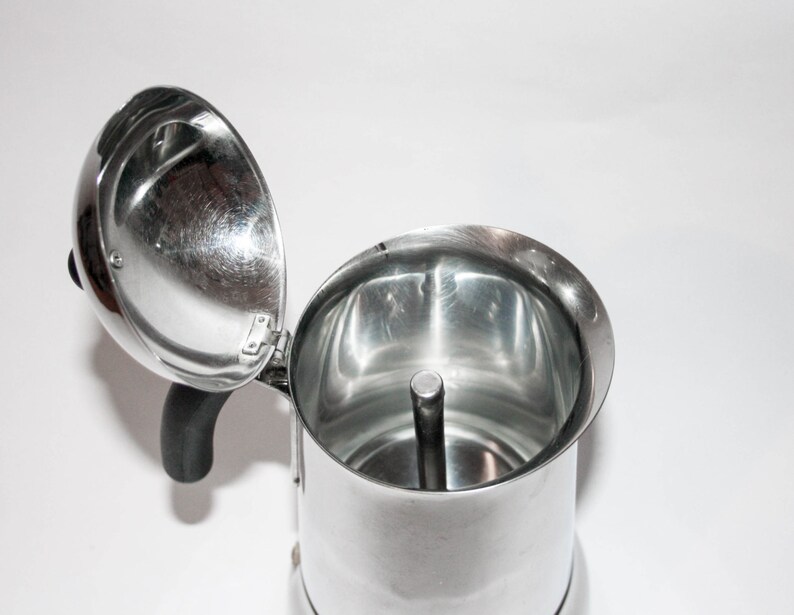 Vintage Bialetti Stainless Steel Coffee Maker Made in Italy Etsy