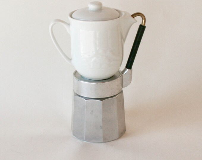 Vintage Stovetop Coffee Maker Omg Bialetti Black Spout Jug Included