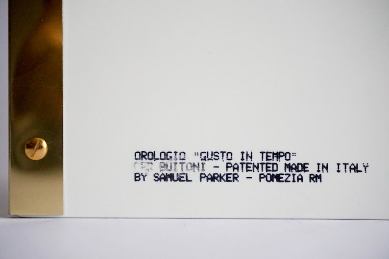 Samuel Parker Special Edition Clock ''gusto in Tempo / Etsy