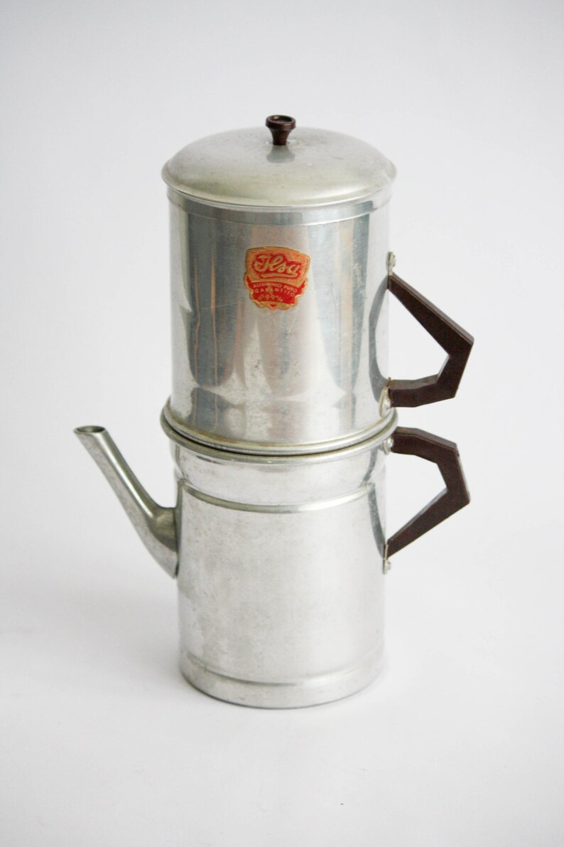 Ilsa Vintage Aluminium Neapolitan Coffee Maker / Coffee Pot Etsy