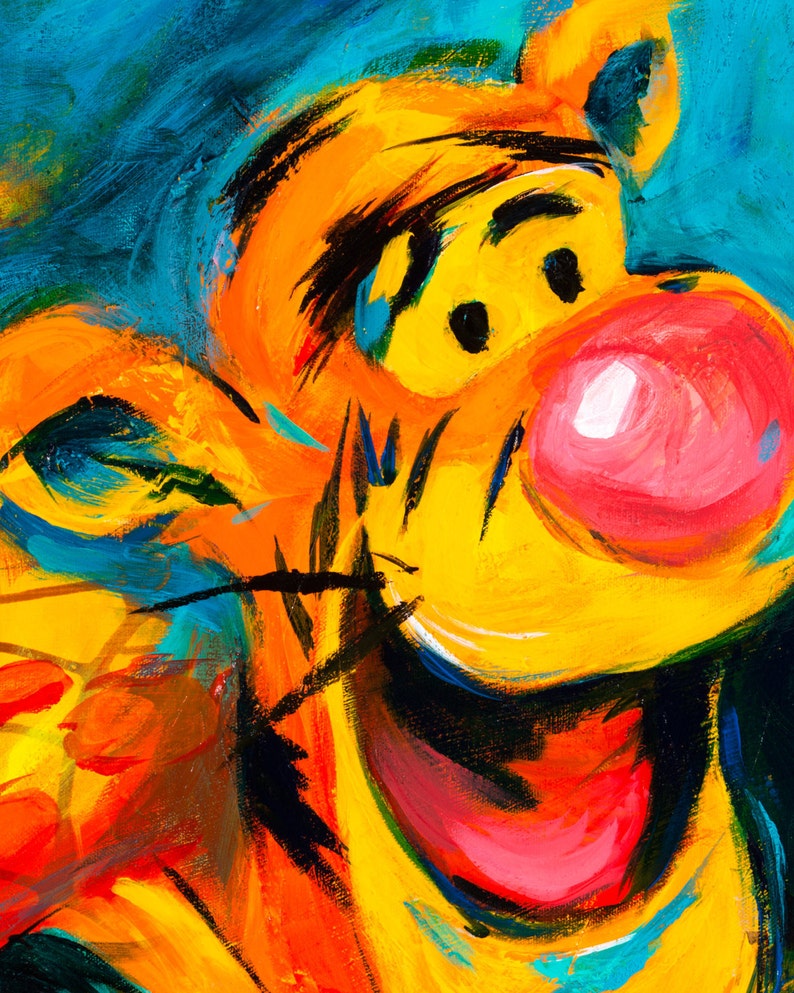 Tigger, Winnie the Pooh, Wall Art Print,pooh Nursery,disney Characters