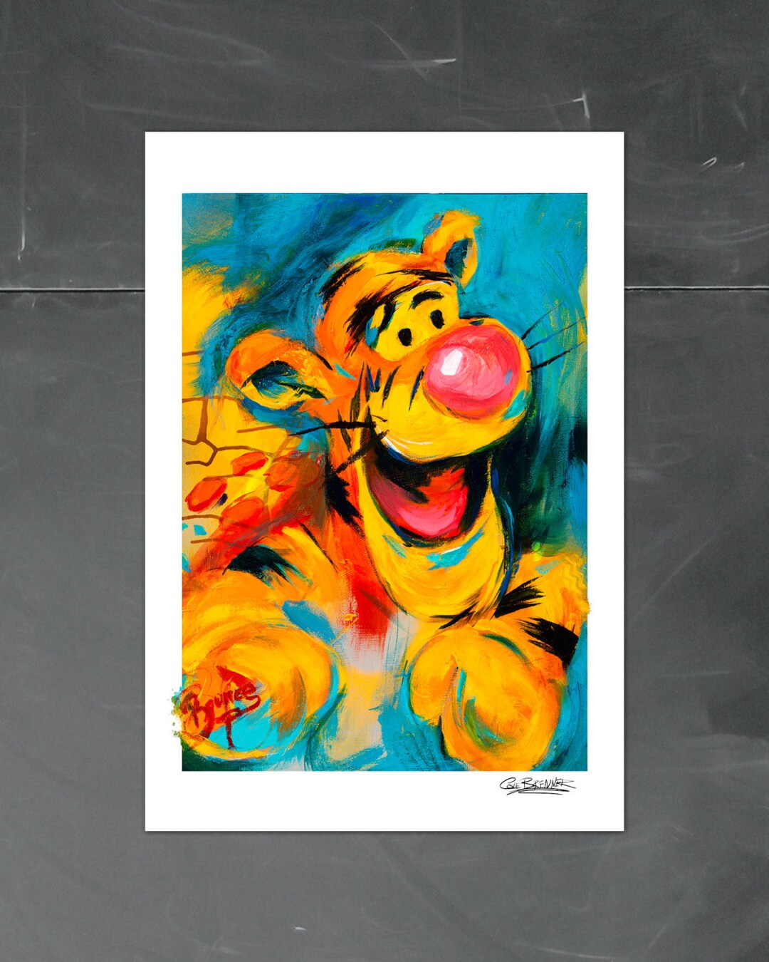 Tigger, Winnie the Pooh, Wall Art Print,pooh Nursery,disney Characters