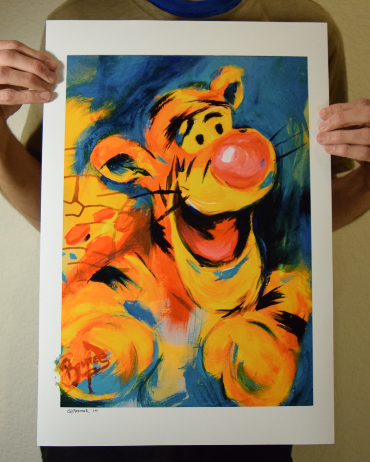 Tigger, Winnie the Pooh, Wall Art Print,pooh Nursery,disney Characters