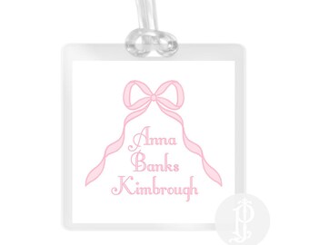 Backpack Bag Tag / Name Tag / Luggage Tag Watercolor / Back to school