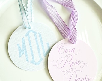 Personalized Round Gift Tags