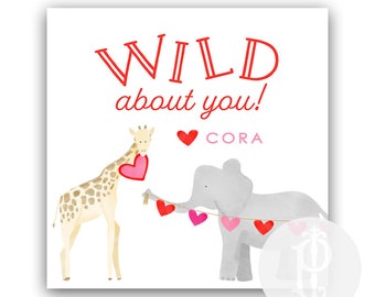 Valentine's Day Tag, Animals, Wild About You
