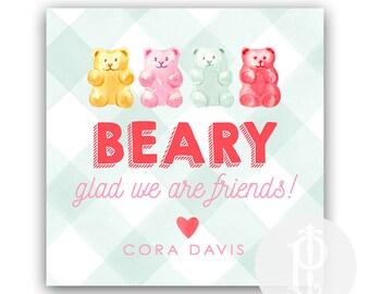 Valentine's Day Tag, Beary Glad We Are Friends