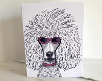 poodle with sunglasses