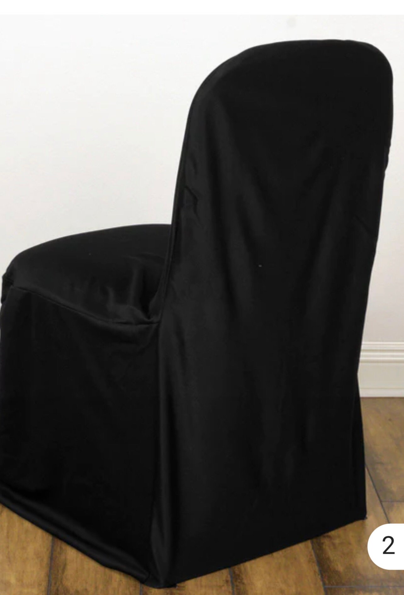 Ivory Stretch Slim Fit Banquet Chair Covers, Wrinkle Free Durable Chair ...