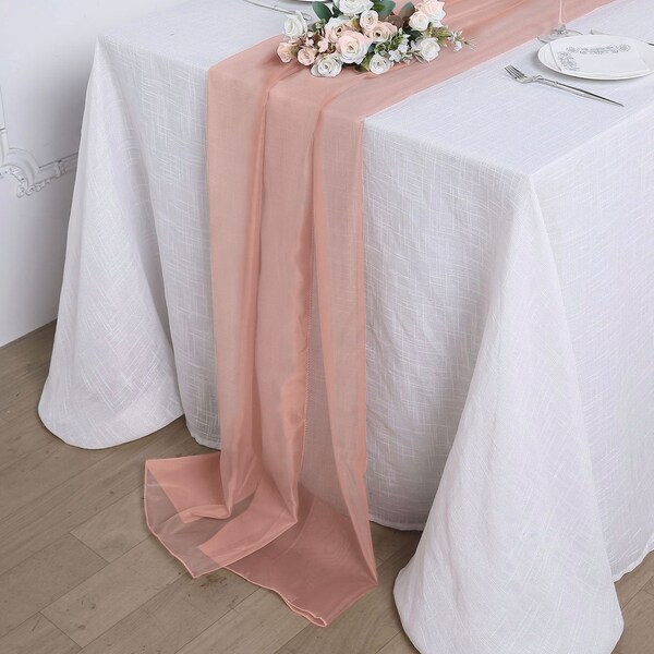 Chiffon Table Runner Etsy