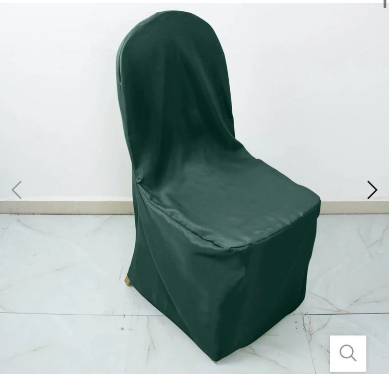 Polyester Banquet Round Top Chair Covers, Reusable Stain Resistant