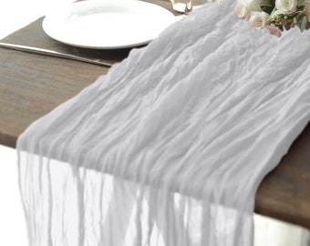 10ft   Cheesecloth  Table Runner