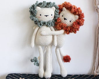 PATTERN! Lion Loopy amigurumi pattern by Kedito PDF FILE -download