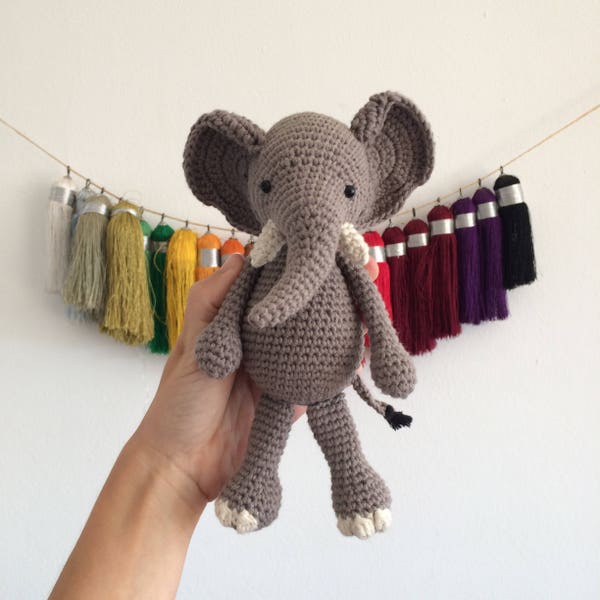 PATTERN !! Luna the elephant amigurumi pattern by kedito-crochet elephant