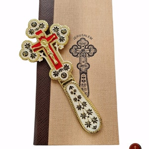 blessing cross for fathe on both sides size 20cm good quality white colourask to be blessed in holy sepulchre jerusalem market blessed gift