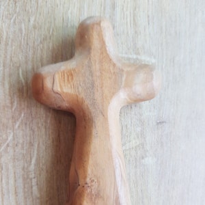 olive wood comfort cross Hand made authentic from Bethlehem size 11cm