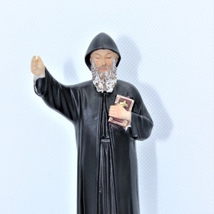 saint Charbel statue from holy land Bethlehem made from ceramic size 15cm