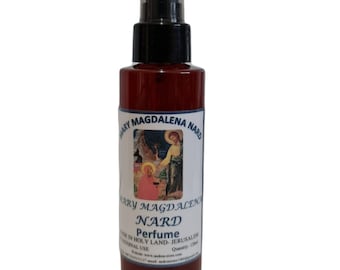 Mary Magdalena Nard perfume in 100 ml bottle plastic with spray from holy land jerusalem