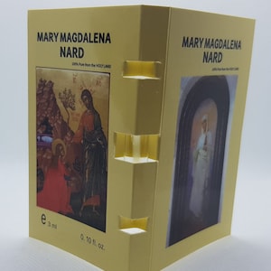 Óleo de Nardo Maria Madalena 100% puro frascos de 2ml com descrição da terra santa, 5 frascos de 2ml em 1 pacote de muito boa qualidade e durabilidade