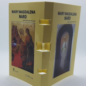 Mary Magdalena Nard oil 100% pure 2ml bottles with description from holy land, 5 bottles of 2ml in 1 package very good quality and last long