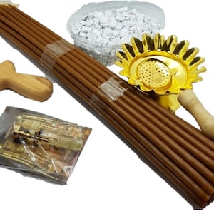 orthodox Easter gift from holy land jerusalem 33candle, 60gr incense, hand cross, olive oil from holy sepulchre, and small incense burner