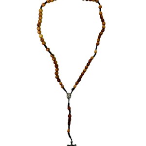 Rosary 5decads With Soil From Holy Land and Hook to Wear It as a ...