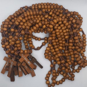Rosary-12pc/lot Holyland dozen Authentic Wood Rosaries from Jerusalem