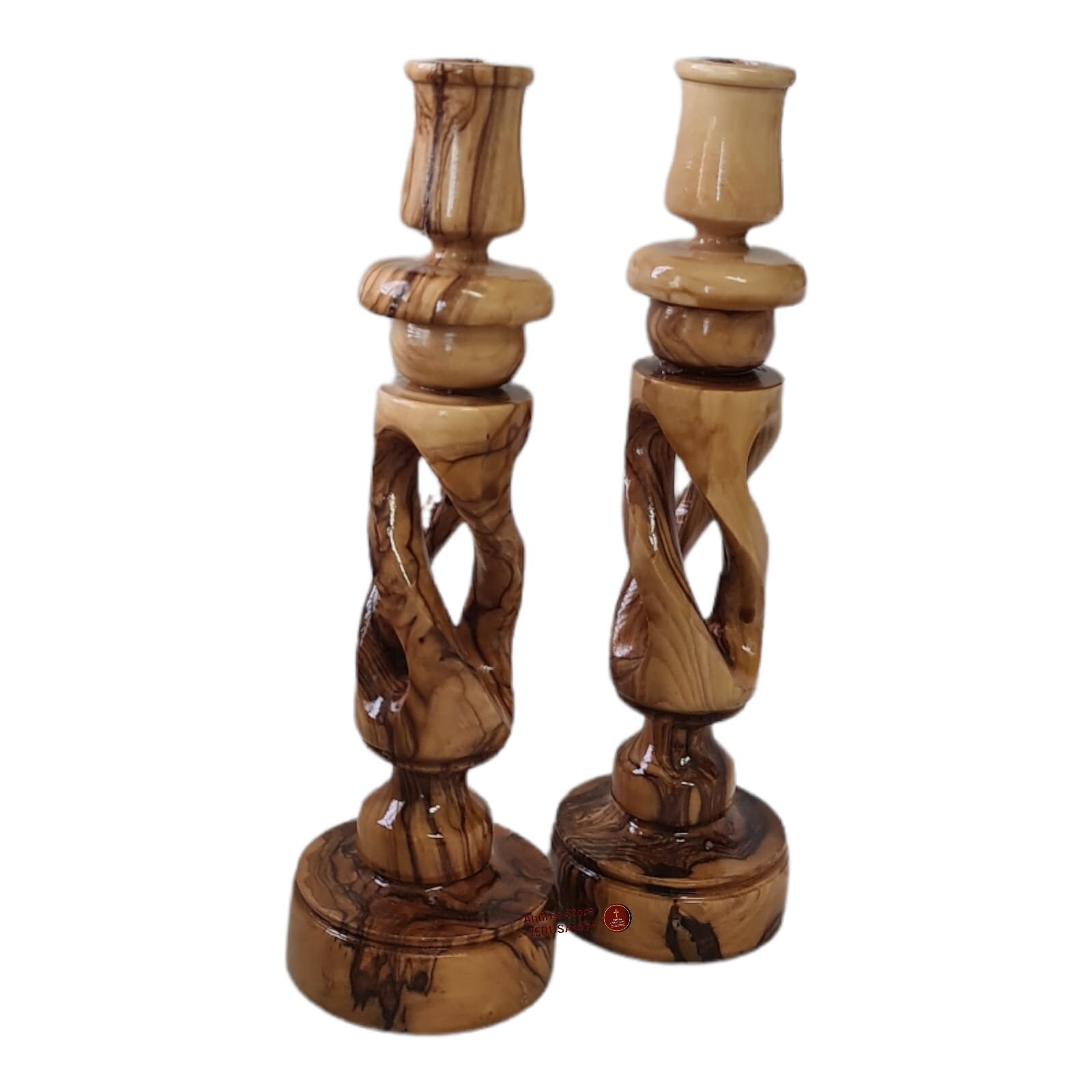 Candle Holder Made From Olive Wood in Holy Land You Can Buy 1 or 2 as ...