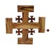 Famous Olive Wood Jerusalem Cross Hand Made 1 Big Cross With 4 Crosses ...