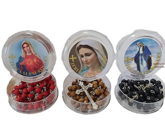 multicolour pack of rosary with perfume with box 12 rosaries in package