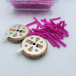 Candle Wicks for oil  lamps 1 box with 100 wicks candles and 2 floating candle holder from Holy land Jerusalem
