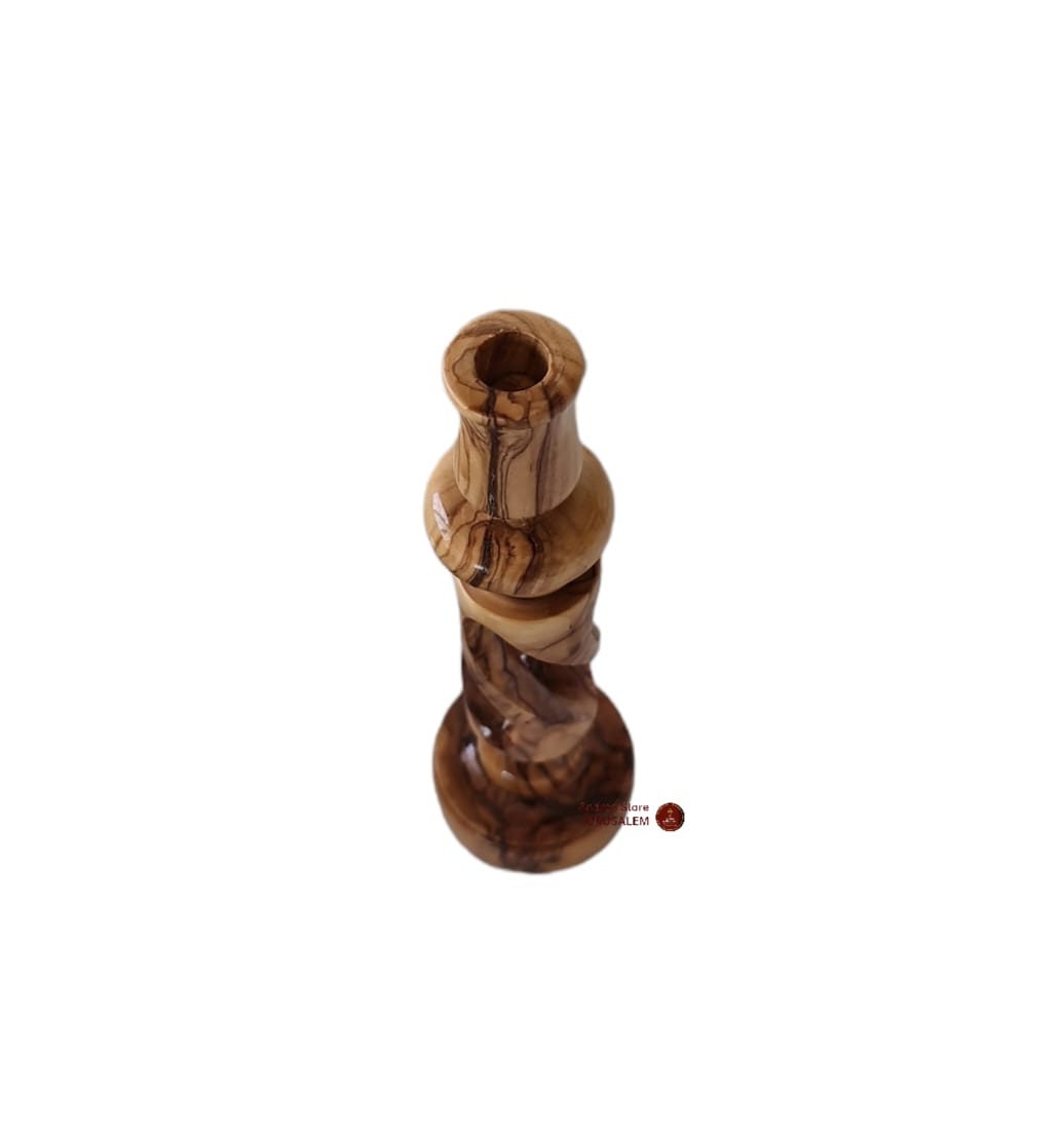 Candle Holder Made From Olive Wood in Holy Land You Can Buy 1 - Etsy