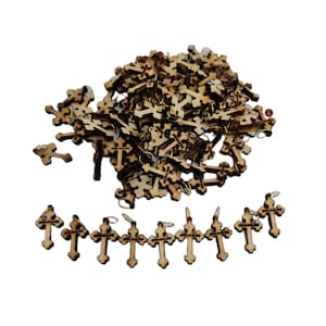 100 cross of Olive wood Hand made in holy land Jerusalem 100 cross/ pack