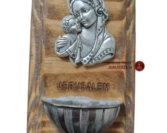 Virgin Mary Icon Holy water font 3.5*2 inch for home door