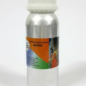 Aceite de nardo María Magdalena botella de 250 ml, el mejor aceite elaborado por la familia Papa Andrea ubicada cerca de la iglesia del santo sepulcro