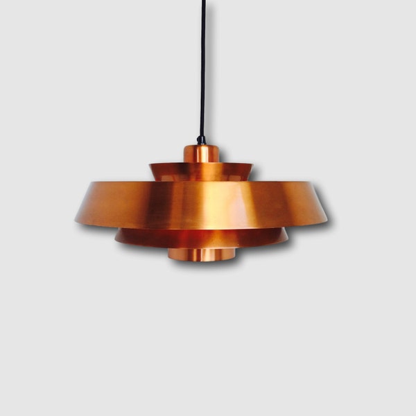 Jo Hammerborg - Nova In Copper - Danish Design From 1963 - By Fog And Mørup - Danish Mid Century Lamp - Modern Living - Retro Lighting