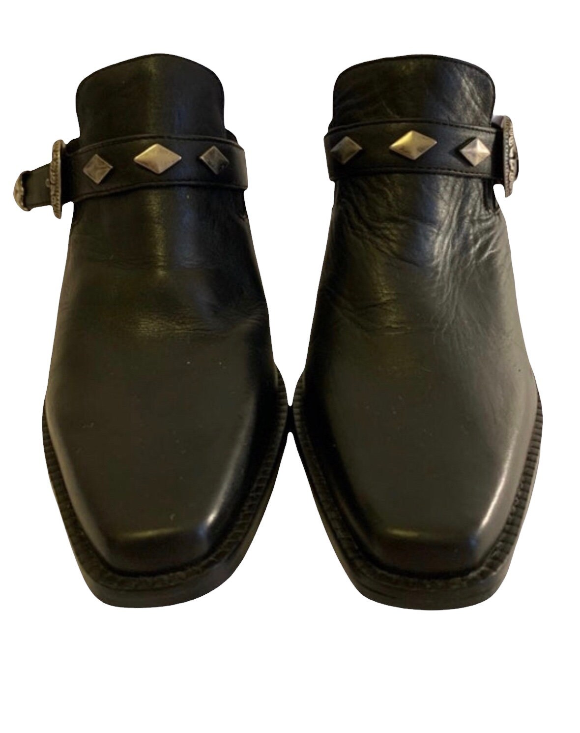 Vintage 80’s black western ankle (shoe) bootie. Size 6.5-7 AU.