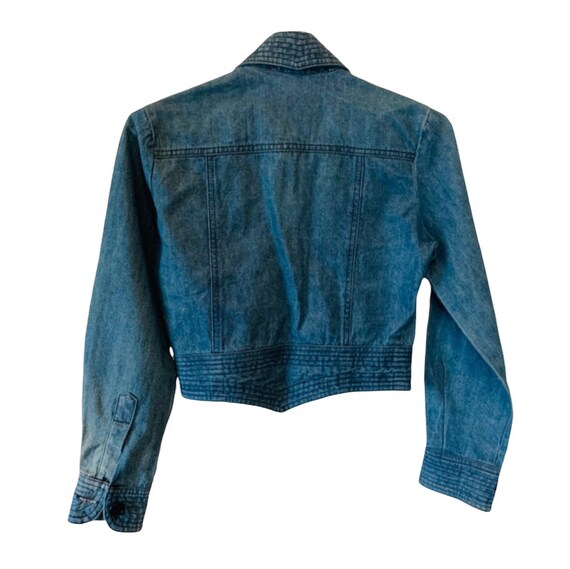 Vintage 1970’s AMCO crop denim jacket. Says size … - image 4