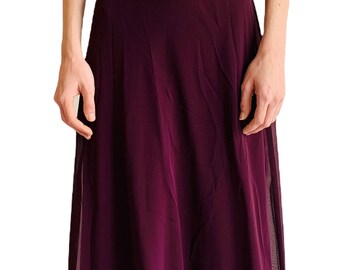 deep purple gown