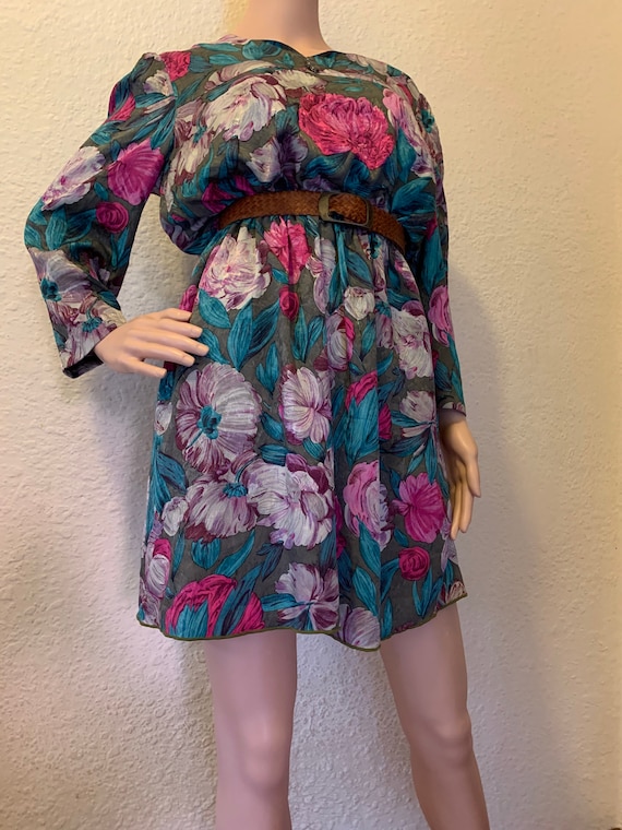 Vintage 1980’s ‘Jean Charlot’ designer floral mini