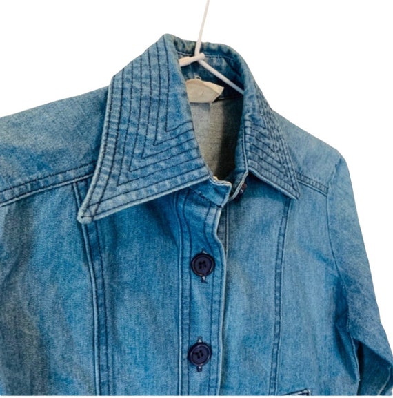 Vintage 1970’s AMCO crop denim jacket. Says size … - image 3