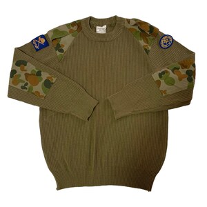 Vintage 70s ARMY Green Military Issued Knit Wool High Neck 1 4 Btn SHOOTING Sweater JUMPER S 34 36 Etsy UK