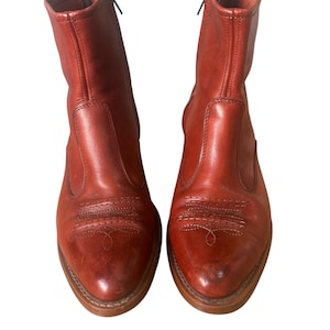 Mens Vintage Cowboy Cuban Heel Boots - Etsy display picture 2