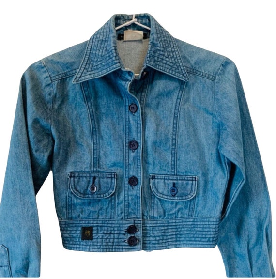 Vintage 1970’s AMCO crop denim jacket. Says size … - image 2