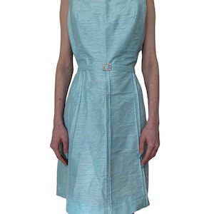 Vintage 1960’s baby blue midi dress. Size 8-9 AU.